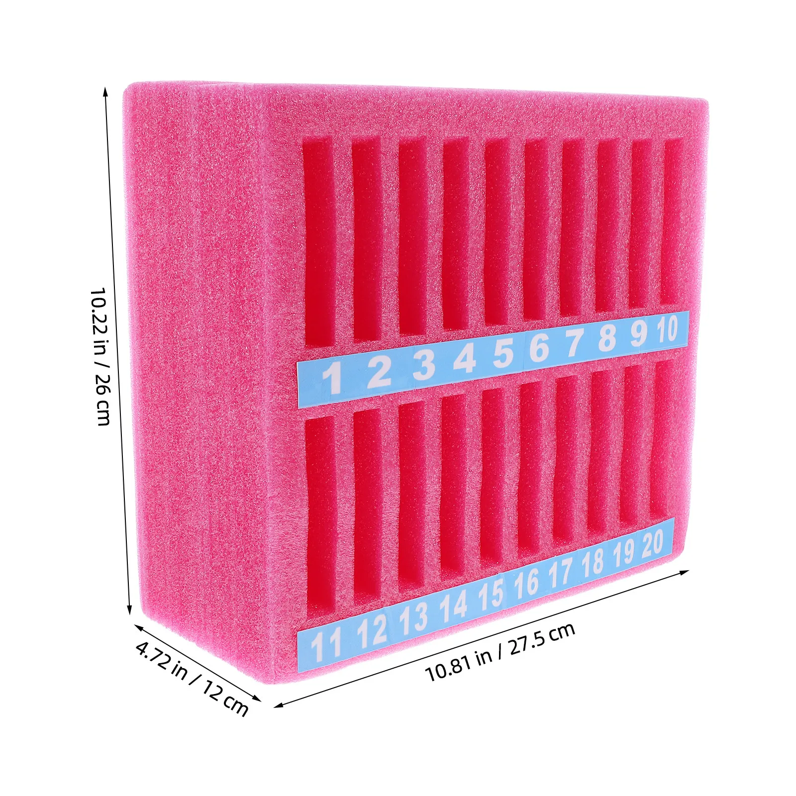 20 Grid Smartphone Storage Box Shockproof Epe Foam Desktop Phone Organizer for Classroom Office Meeting Room Cell Phone