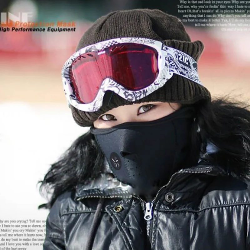 

Winter Thermal Fleece Face Mask Windproof Balaclava for Cycling Skiing Snowboard Running Climbing Outdoor Sports Headwear