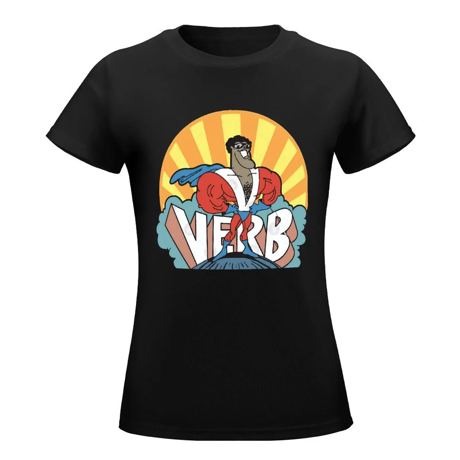 Verb - Schoolhouse Rock T-Shirt anime clothes tees summer clothes summer top t shirts for Women graphic