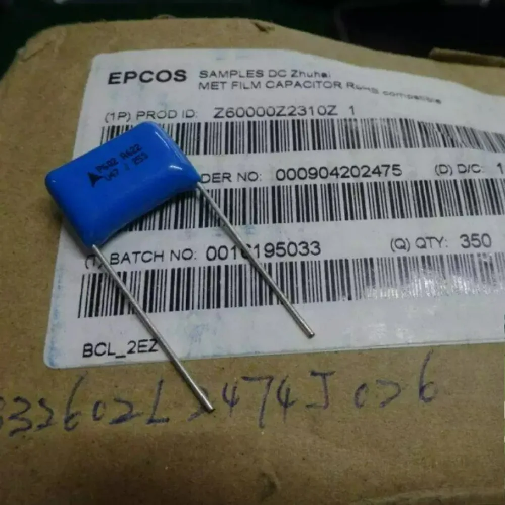 10pcs/lot EPCOS 0.47uf 250V 470nF u47 474 J Brand New 15mm Film Capacitor B32602L2474J