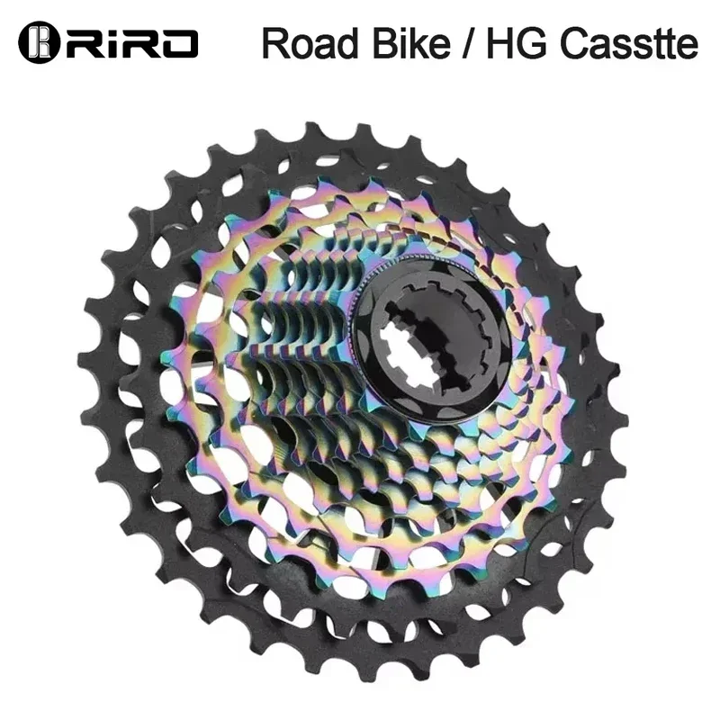 RIRO Road Bike Ultra-light Freewheel 11/12S-28-34T Bicycle CNC Vacuum Plating HG Cassette Hollow Flywheel Bicycle Accessories