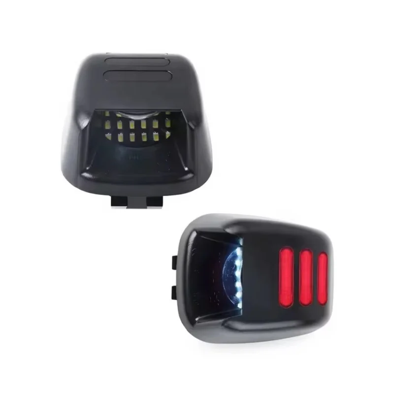 2pcs Red Tube SMD LED Number License Plate Light Lamps For Nissan Frontier Navara D40 2007-2019 Titan Armada Xterra Pickup Truck