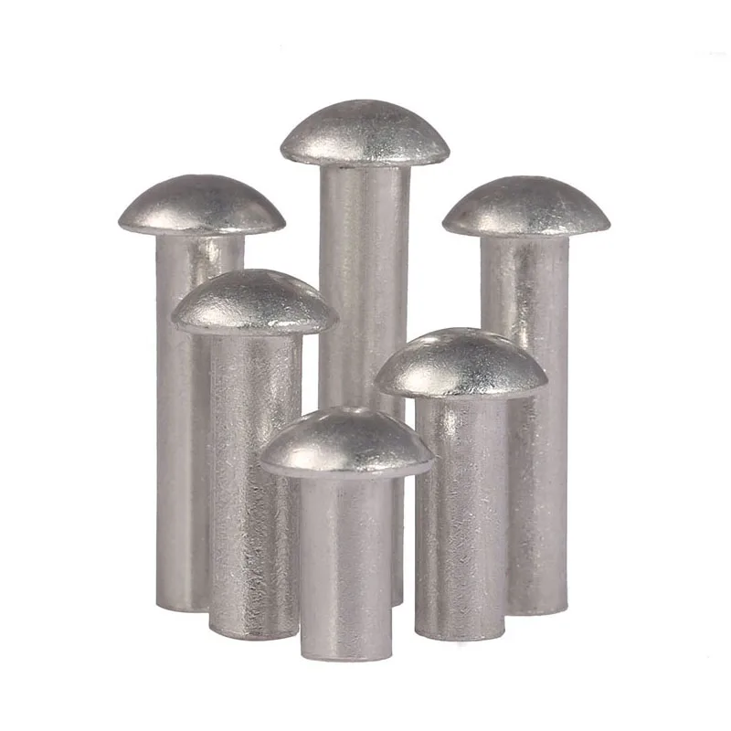 Aluminum Round/Button/Countersunk Flat Head Solid Rivet Self Plugging Rivets M2 M2.5 M3 M4 M5 M6 M8