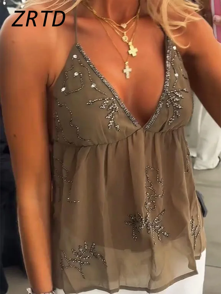 Sexy rückenfreies Neckholder-langes Kleid für Damen, plissierter Rollkragenpullover, ärmellos, rückenfrei, Strandkleider, 2022, Sommer-Dame, schlanke Urlaubsrobe