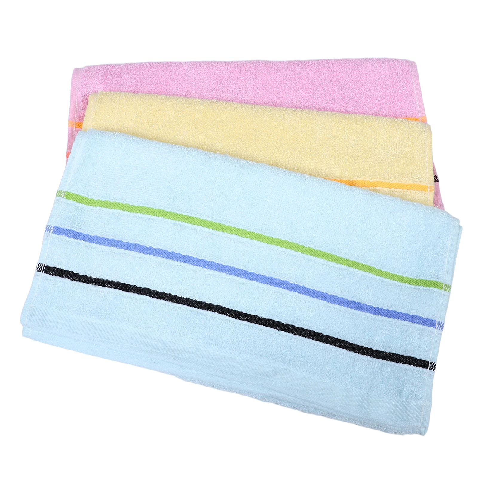 

3 Pcs Jacquard Towels Soft Absorbent Bathroom Hand Bathroom Towels Hand Face Washcloth Gifts Ultra Thin Facial Cloth