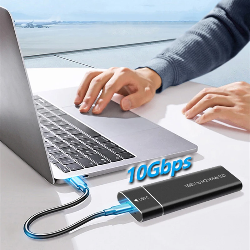 

Корпус M2 SSD NVMe USB3.1 Внешний накопитель HDD Чехол 10 Гбит/с PCIe SSD Коробка для NGFF SATA SSD Диск Жесткий диск Для ПК Ноутбук