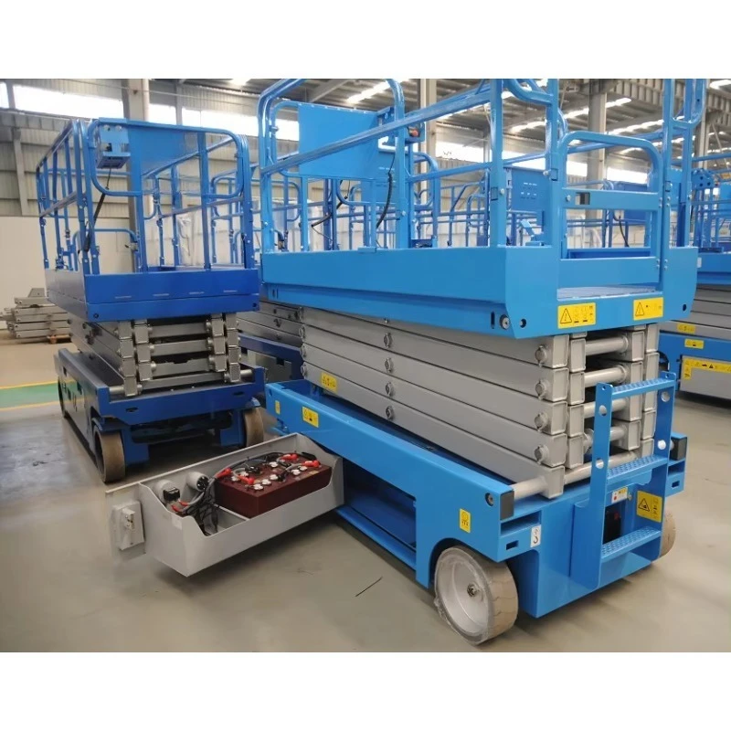Mini Portable Electric Scissor Lift Table 5m 8m Mobile Aerial Work Platform Hydraulic Cargo Man Lifting Machine