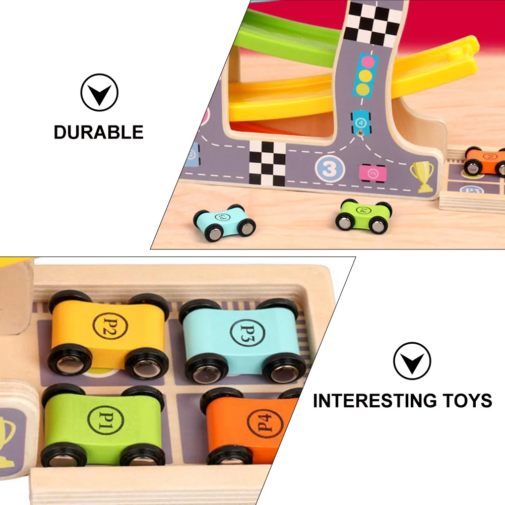 1 Juego de juguete interactivo educativo para deslizar el coche, promoción de la creatividad del niño, aprendizaje temprano y unión para padres