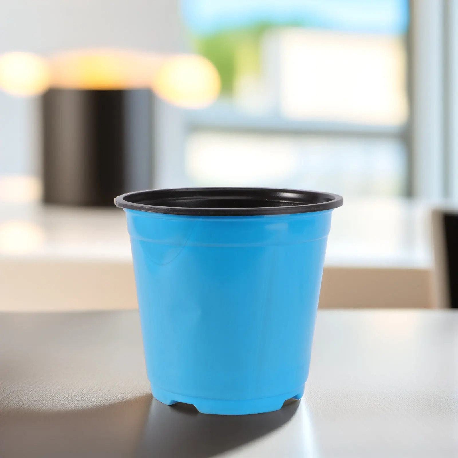 5 Gallon Round Thickened Plastic Flowerpot for Garden Balcony Home Decor Rose Tree Grass Planting Wear Resistant Anti Skid Base