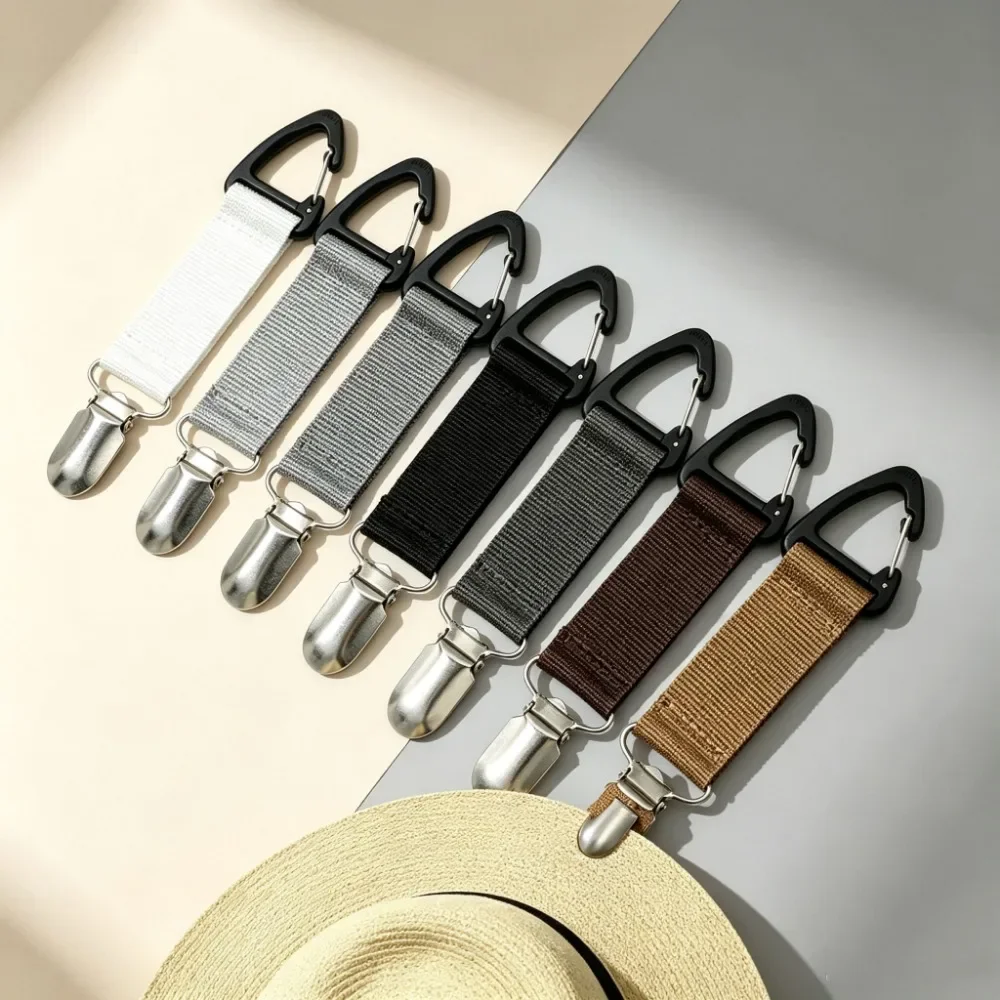 Portable Multi-Purpose Hat Clip Straw Hat Holder Outdoor Travel Bag Clip Glove Organizer for Camping And Hiking