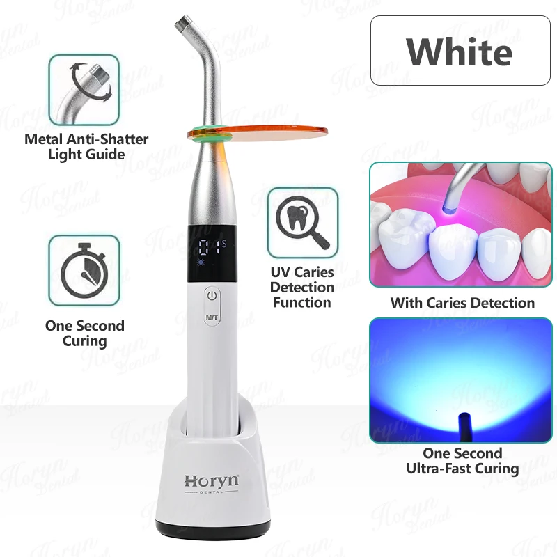 LED Draadloze Tandheelkundige Curing Light Lamp Machine Tandheelkunde Polymeriseren Hars Cure 5 s/3mm Lamp Licht Uitgeharde Tandheelkundige Orthodontie