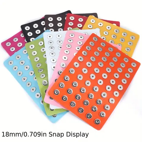 1pc 18mm Ginger Snap Button Jewelry Stainless Steel Accessories Leather Display Board Practical Convenient Tool Supplies
