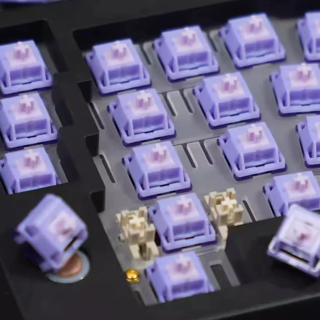 Механические линейные переключатели HMX Tequila Switch Pebble Sound для клавиатуры, среднечастотные, 42 г, 5 контактов, POK PA12 P2