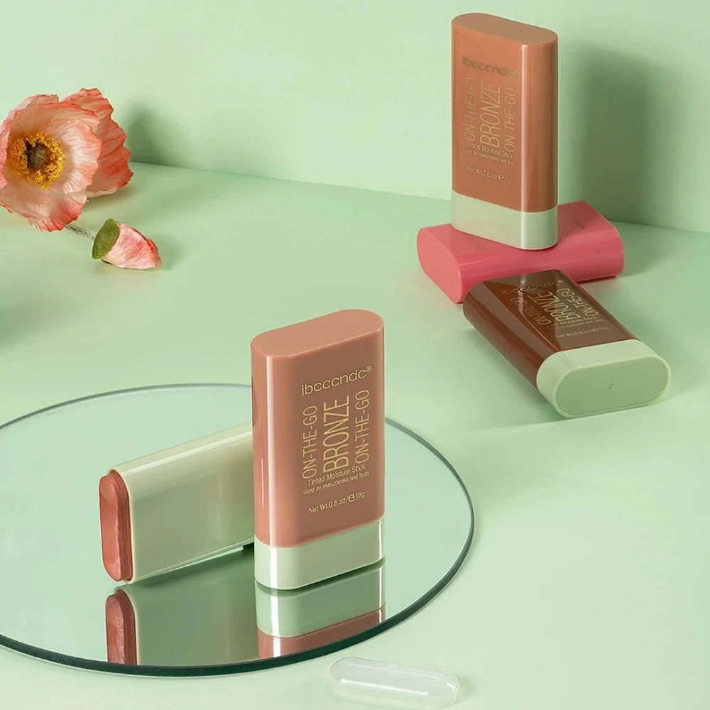 Multifunktionaler integrierter Reparaturstift, Schattenkontur, Make-up-Stick, Gesichtspuder, Rouge, Highlight-Stick, Körperblitz, Kosmetik