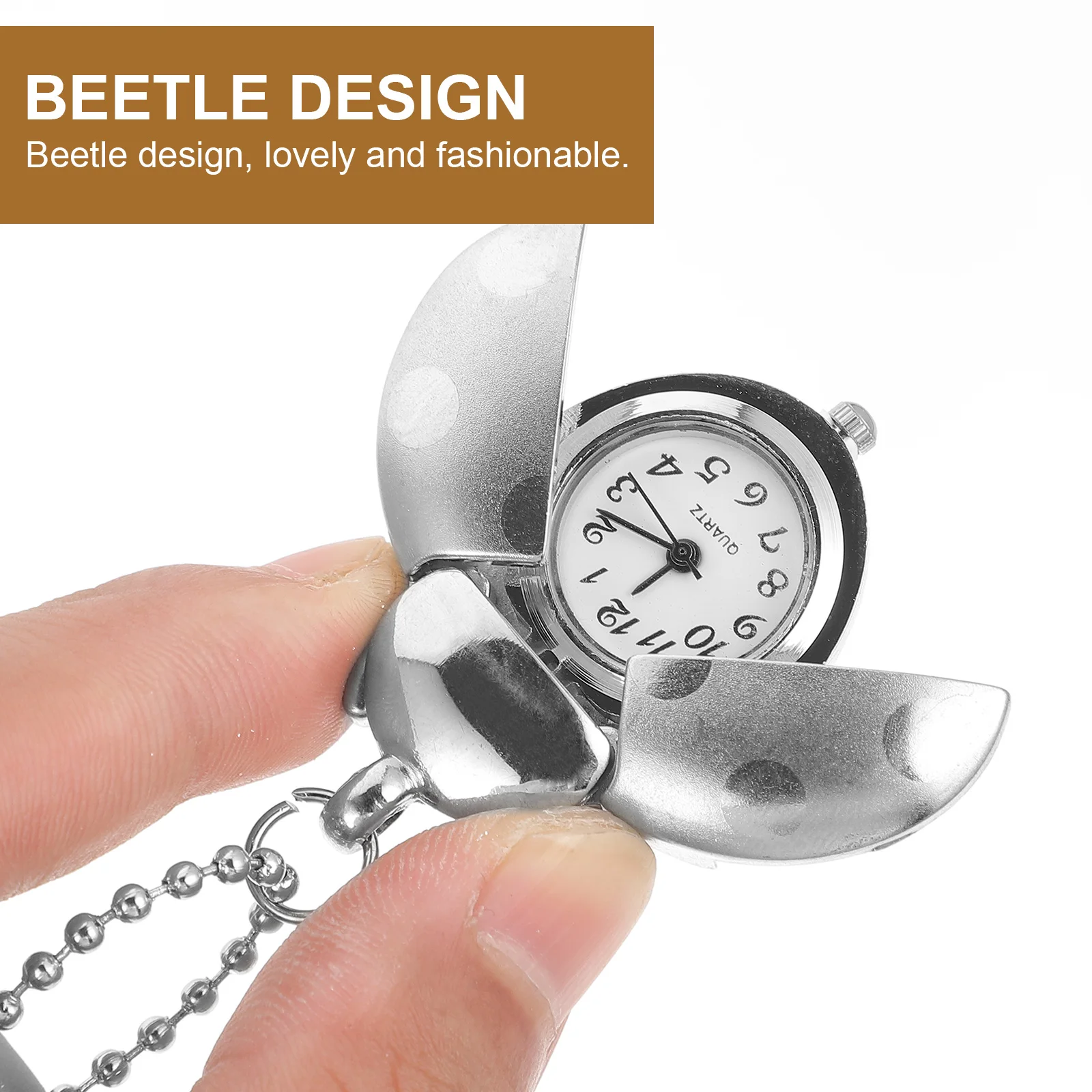 

Retro Pocket Vintage Design Quartz Material Decorative Hanging Watch Long Service Life Durable Creative Appearance