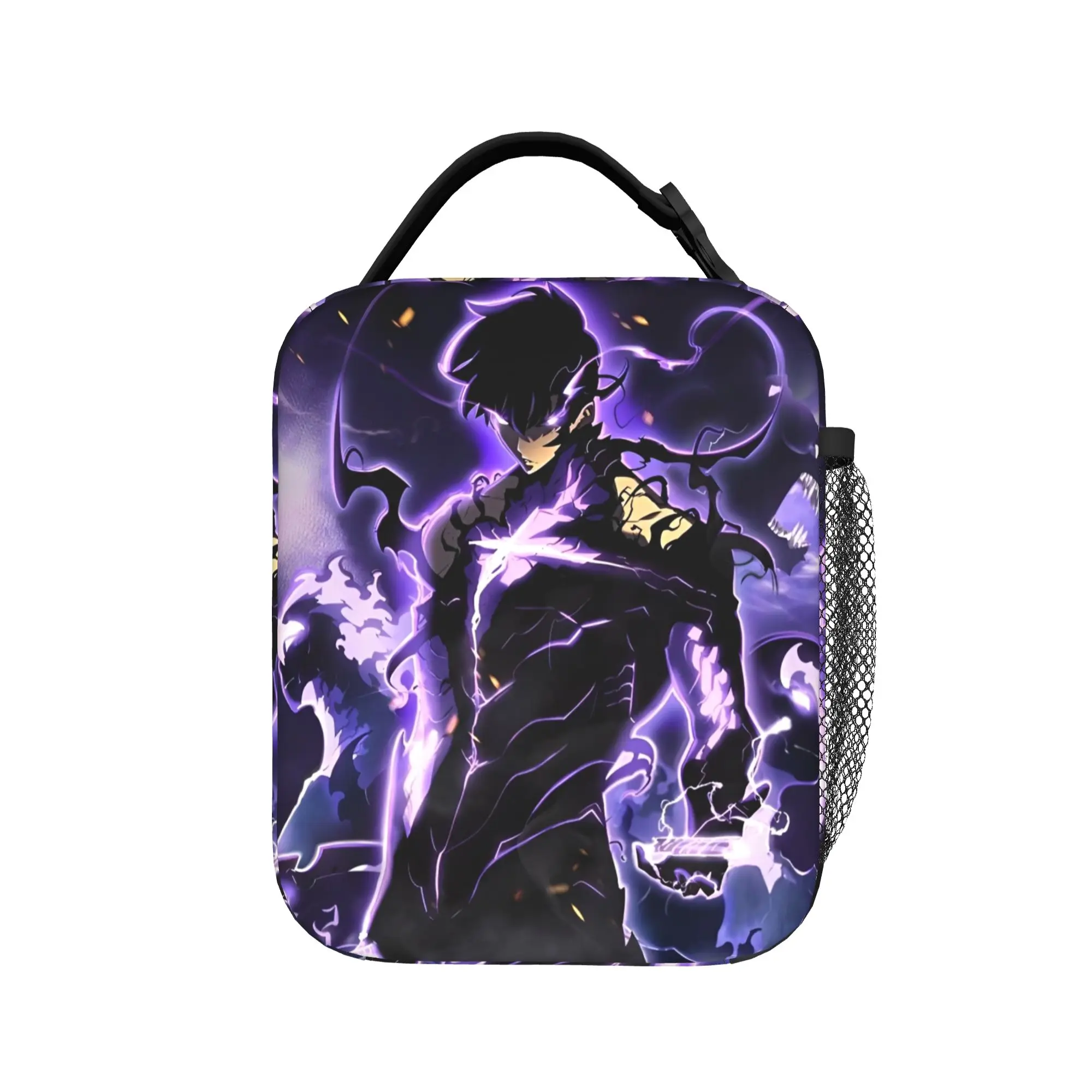 Anime Solo Levelings Thermal Insulated Lunch Bag for Office  Portable Bento Box Cooler Thermal Lunch Boxes