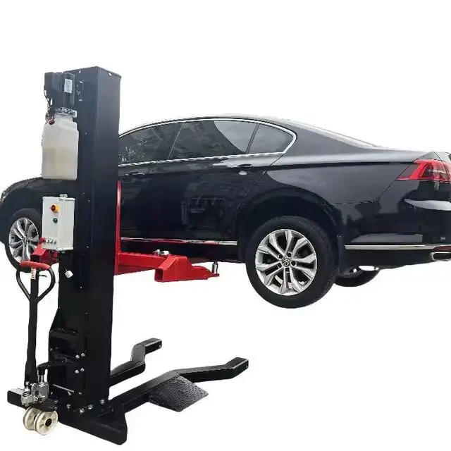 Hot Sale Movable Single Post Lifter 1 Post Car Lift  Capacity 2700kg Portable One Cylinder Vehicle hydraulic Lifting Machine