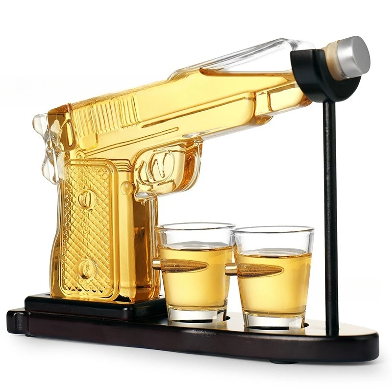 

New wine bottle set Decanter wine bottle with cup with bracket wine set