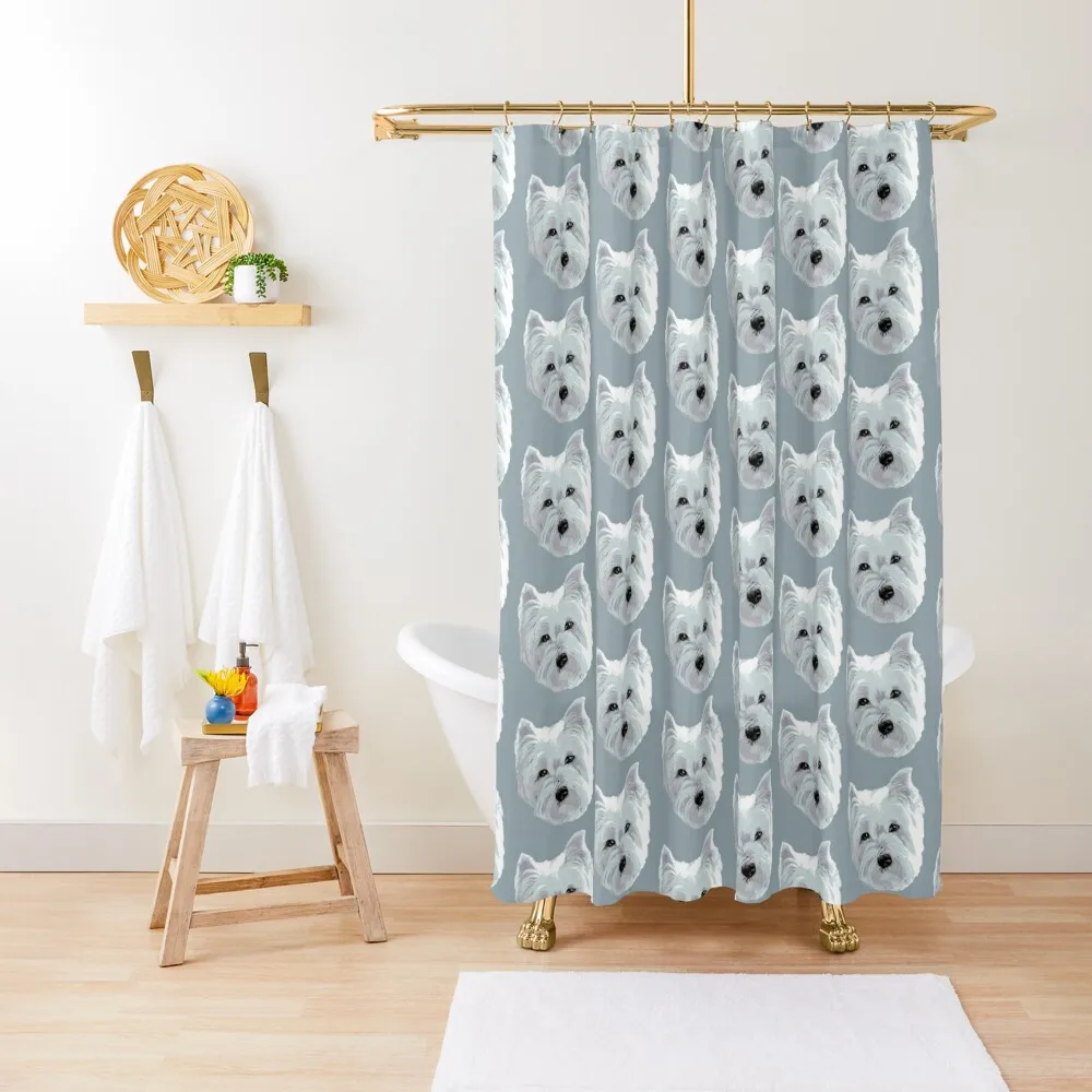 

Westie Wonder ~ Face Shower Curtain Bathroom Accessory For Bathrooms With Beautiful Designs Curtain
