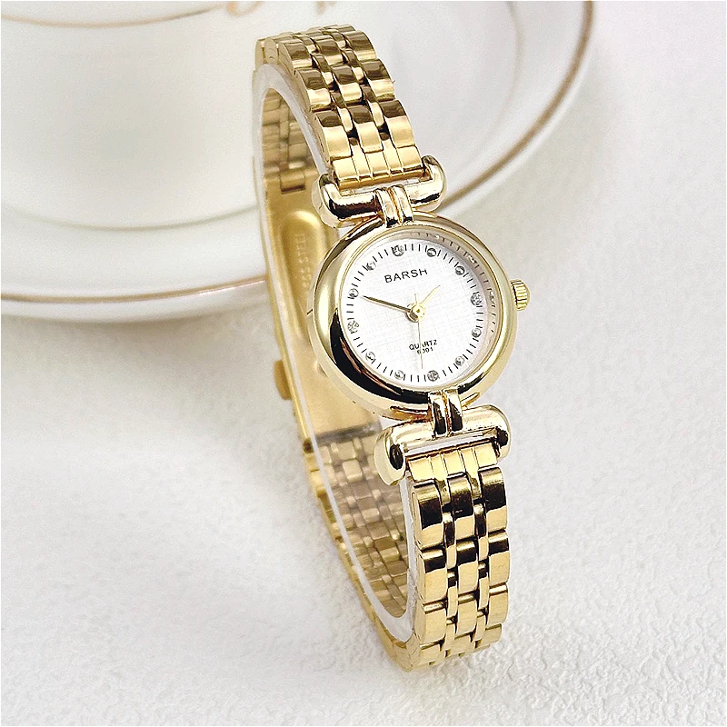 Luxury Gifts Famous Brand Women Watch Small Dial Gold Watches Stainless Steel StrapQuartz Wristwatches Dropshipping Clock Female