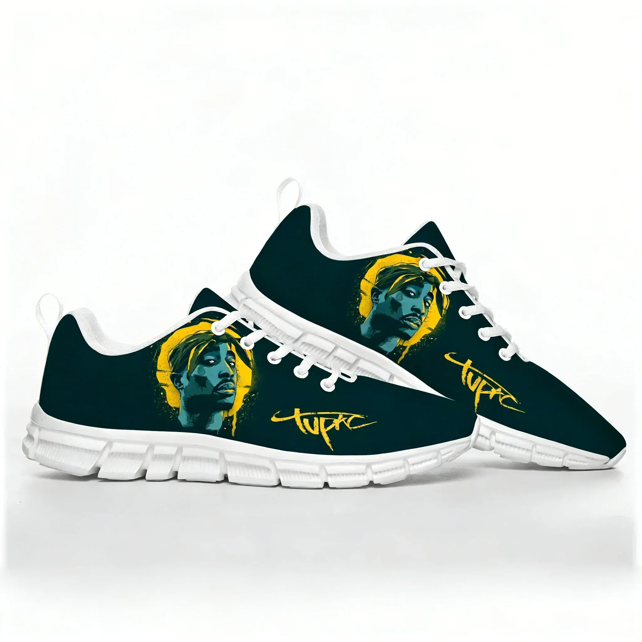 2Pac Tupac All Eyez on Me Sports Shoes Mens Womens Teenager Sneakers Footwear Casual Couple Shoes White