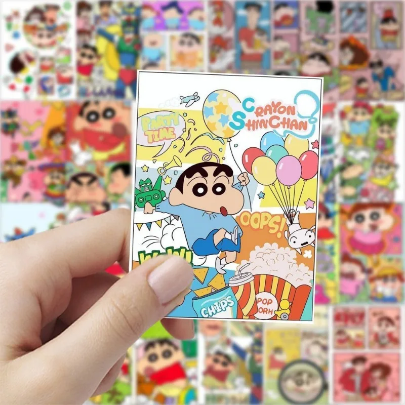 63PCS Cartoon Cute Crayon Shin-chan Stickers Decorative Mobile Phone Case Luggage Guitar Refrigerator Stickers Wholesale