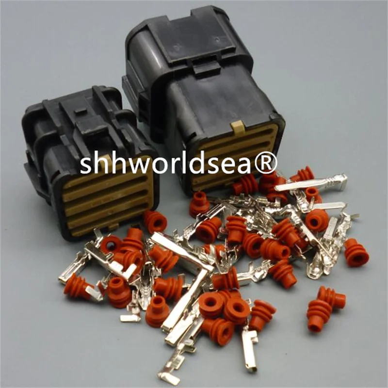 

Shhworldsea 14 Pin Way Male Female Waterproof Electric Wire Auto Connector Plug With Terminals MG640352 MG610350