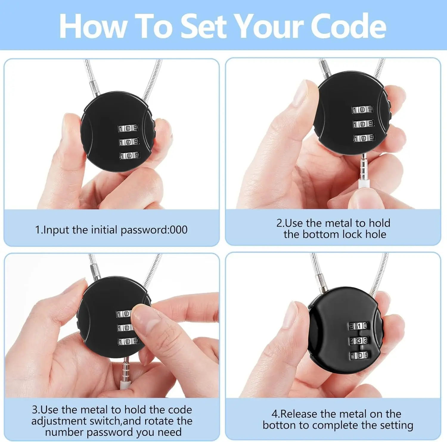 TSA 3 Digit Combination Lock New Anti-theft Security Tool Customs Password Lock Padlock Suitcase Luggage Coded Lock Travel