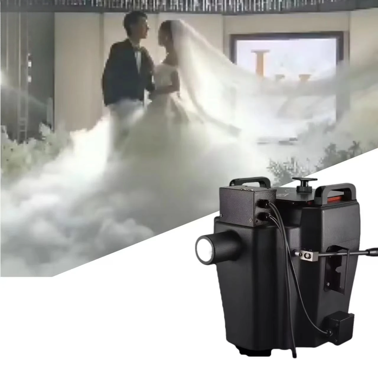6000W Air Equipment Smoke Maker Dry Ice Mini Smoke Maker for Wedding Parties with Nozzle and Tube