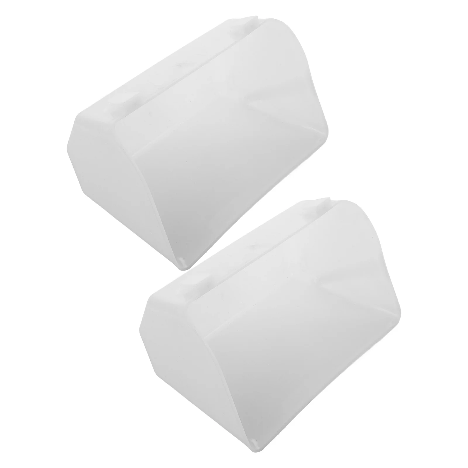 

2 Pcs Hanging Waterer Chicken Feeder Large Capacity Durable Plastic Lightweight Easy Clean Poultry Supplies White Color