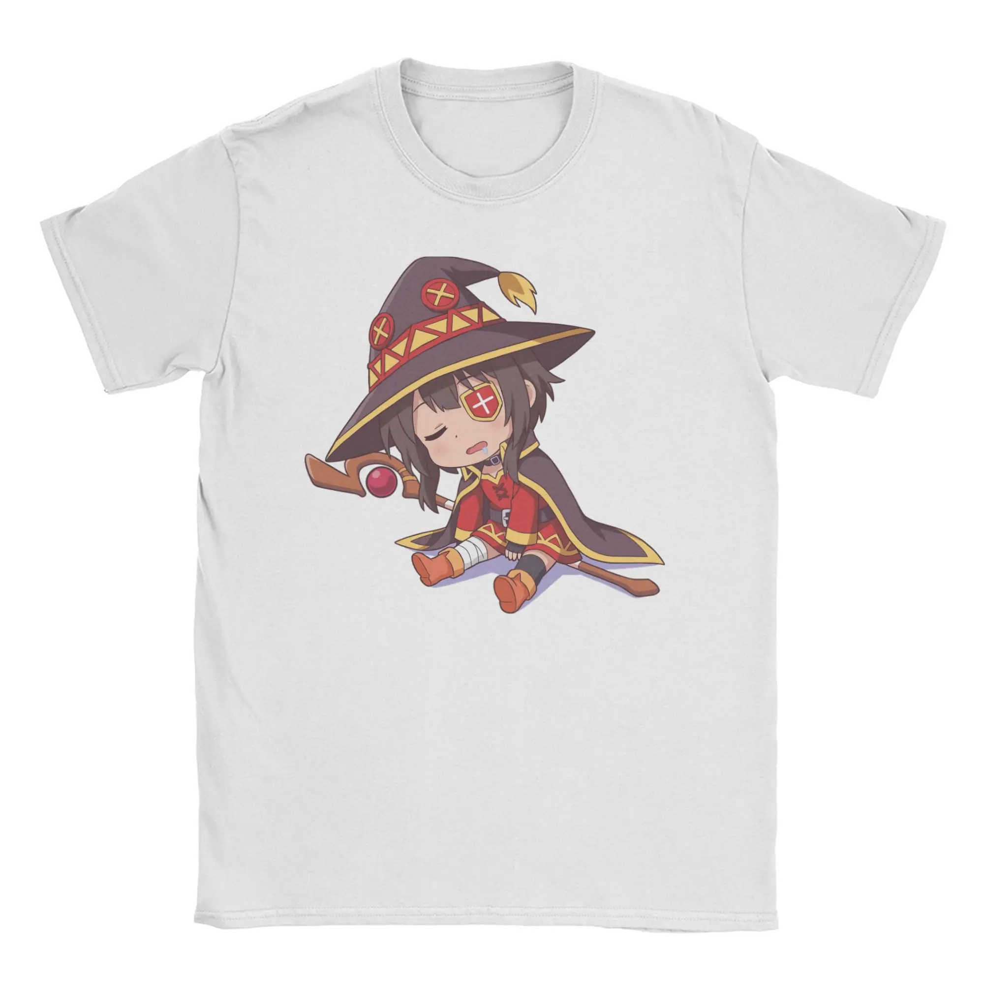 Konosuba Megumin Chibi Explosion Mage Art  T-Shirts Men Women  Cotton Tees Crew Neck Short Sleeve T Shirt New Arrival Tops