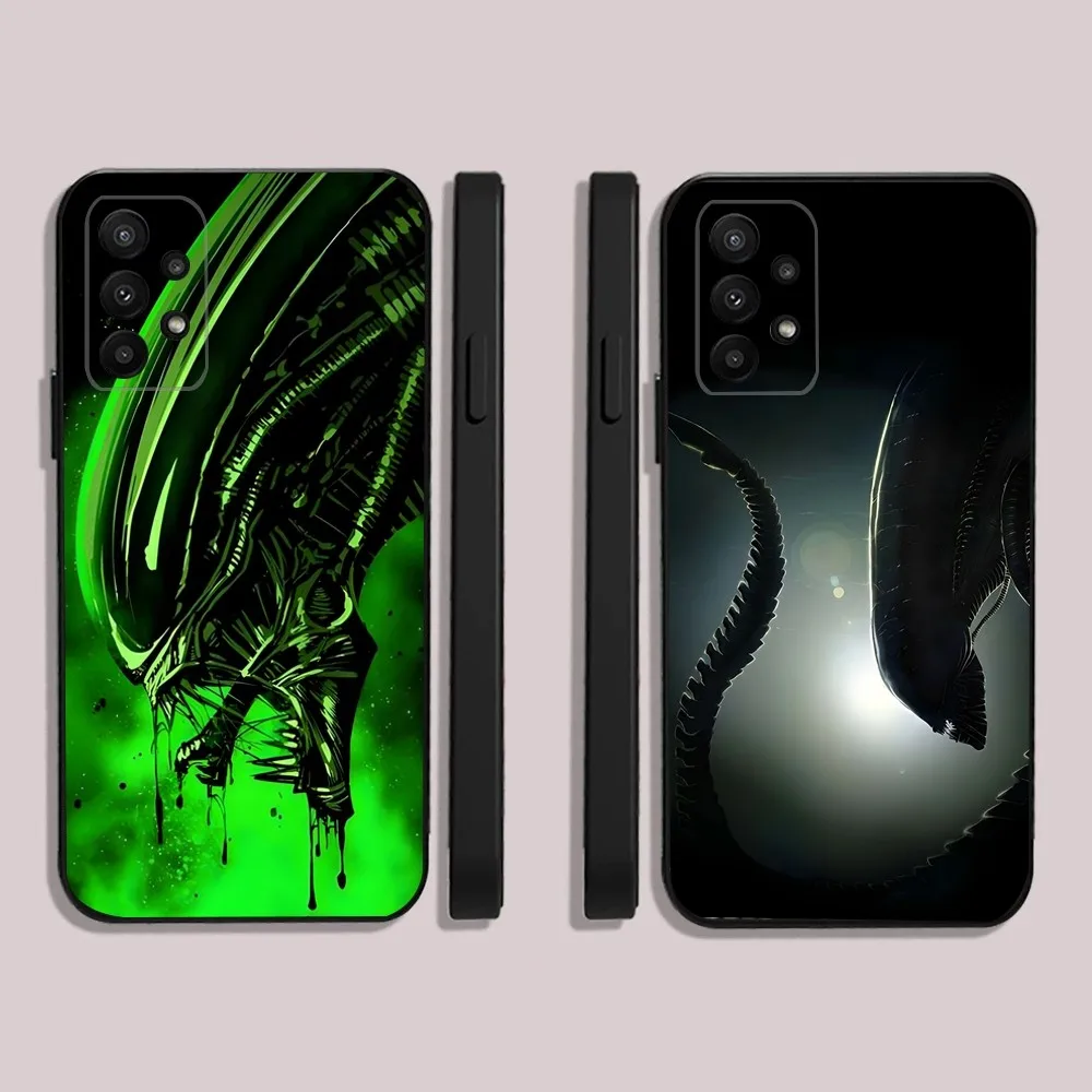 

Movie Alien Xenomorph Phone Case For Samsung S24,23,22,30,21,10,9,Ultra,Plus,Lite,FE,5G Black Soft Case