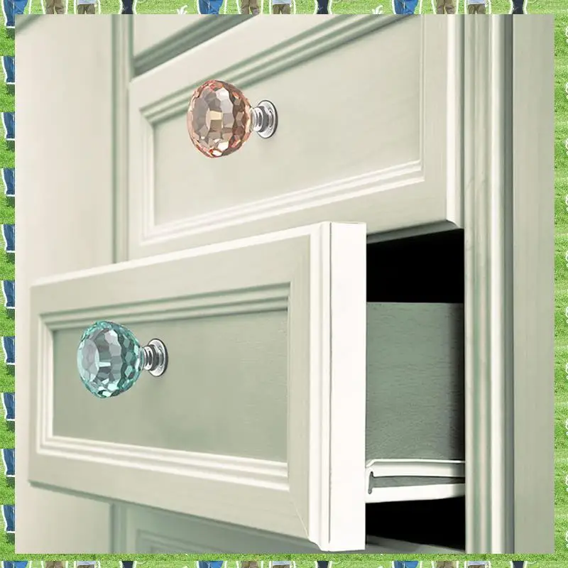 

FTS DIY Knob Cabinet Silicone Mold Drawer Pulls Handle Accessories Mould 4Pcs For Crystal Epoxy Resin Silicone With Screws