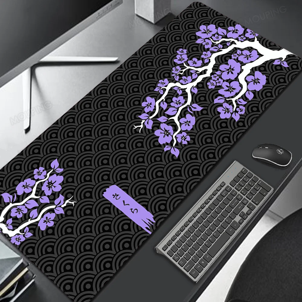 

cherry blossom Mouse Pad Gaming Laptop Deskmat Playmat Laptop Japan Anime Gaming Keyboard Rubber Pad The Table Mouse Mat Pc Rug