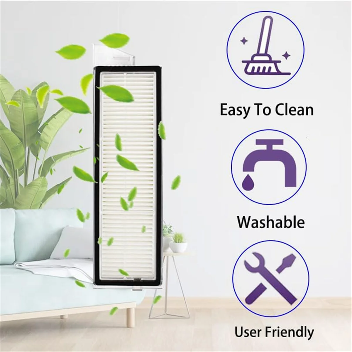 لملحقات Qrevo Curv فرشاة جانبية رئيسية ممسحة قماش فلتر Hepa أكياس الغبار جهاز آلي لتنظيف الأتربة قطع الغيار #6