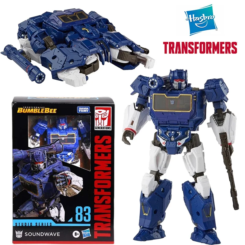 

Фигурка трансформер Hasbro Bumblebee Studio Series SS83 Soundwave 18 см, оригинальная экшн-фигурка Voyager Class, игрушка в подарок, коллекция