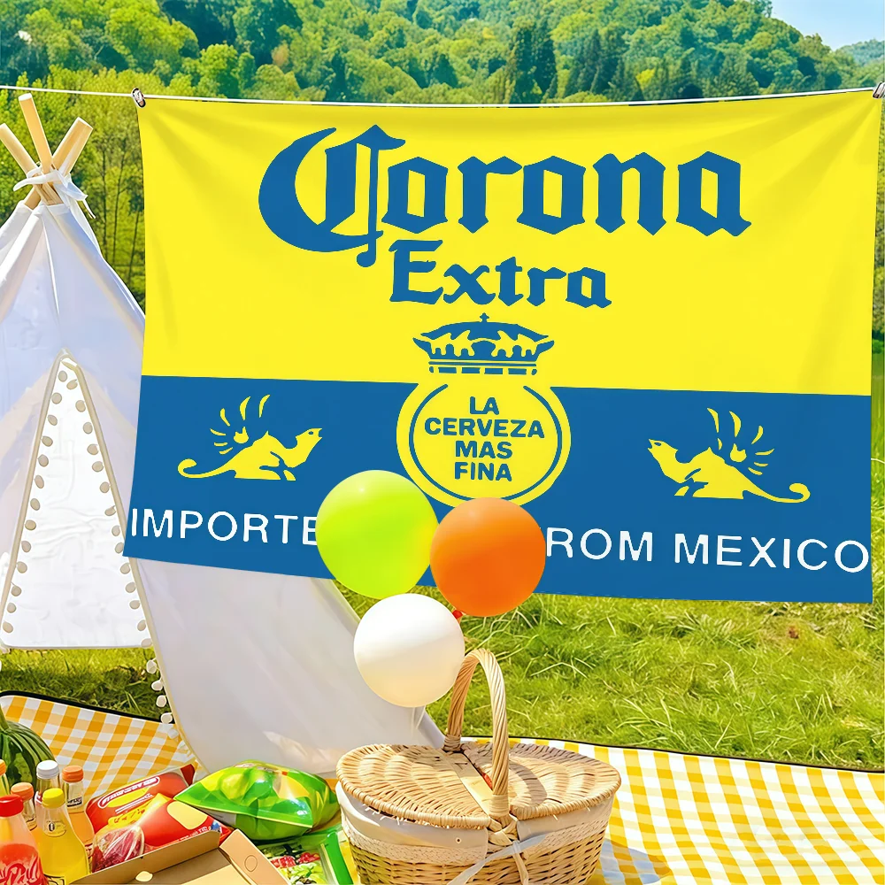 Drink Extra Flag Suitable For Birthday Parties Living Room Bedroom And Outdoor Camping Decorations C-Corona