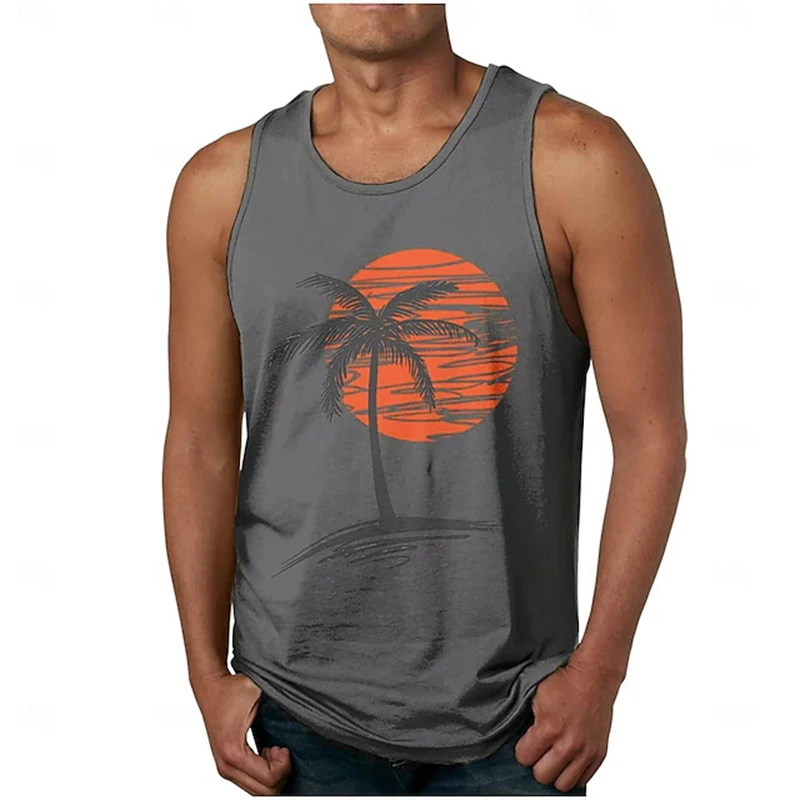 Men's 3D Print Summer Tank Tops Casual Fitness Vest