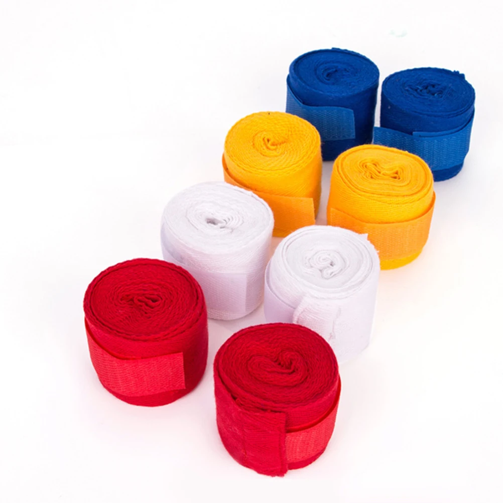 

Boxing Hand Wraps Cotton 2.5m Breathable Material Wrist Knuckle Support Mma Thai Kickboxing Injury Prevention Random Color