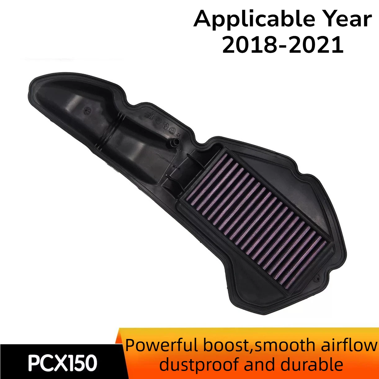Modify Air Filter Applicable For Honda PCX150 2017 2018 2019 2020 Air Filter High Flow Air Cleaner Filter Element Accessories