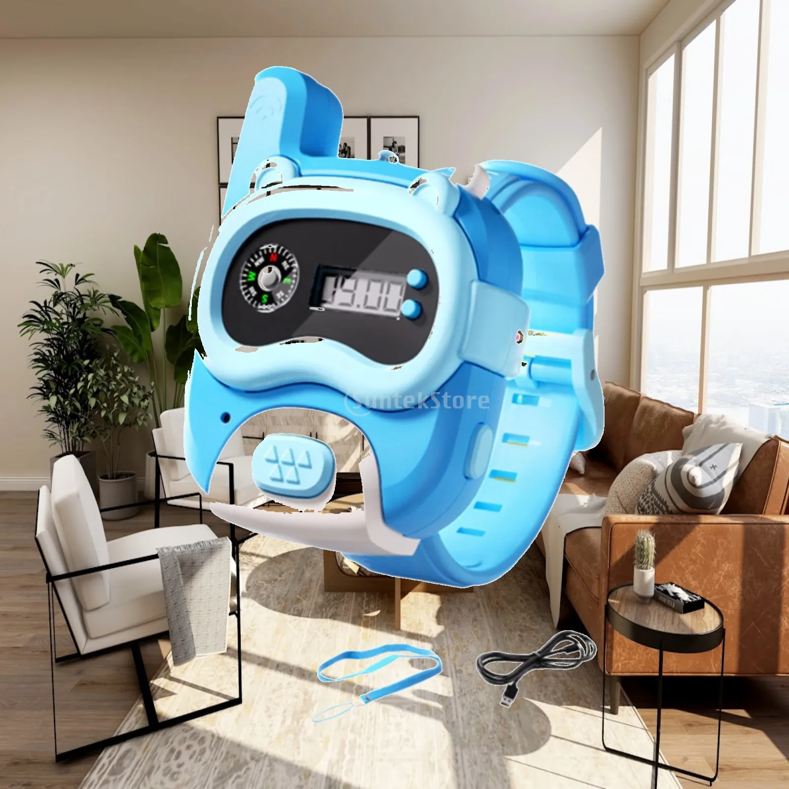 Walkie Talkie Watch Portable USB Charging Children Walkie Talkie for Outside Girls and Boys 3-12 Year Old Birthday Gifts Hiking