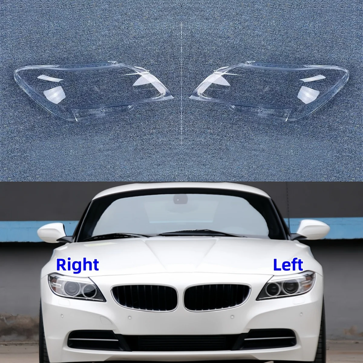 

For BMW Z4 E89 E85 2009 2010 2011 2012 2013 Car Transparent Cover Lampshade Lamp Shade Front Headlight Cover Lens