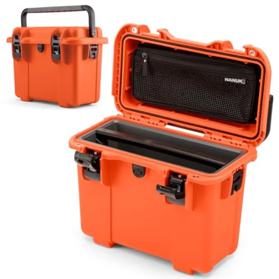 

Trail 15 15.9L 4.2-Gallon Waterproof Storage Box Cargo Case with Modular Dividers for Camping Fishing and Outdoor Storage - Dus