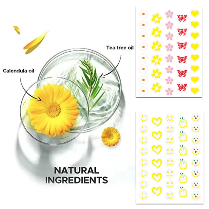 전문 나비 얼굴 여드름 여드름 패치, 보이지 않는 여드름 패치, 보이지 않는 여드름 커버 제거, 여드름 패치, 스킨 케어, 108 개