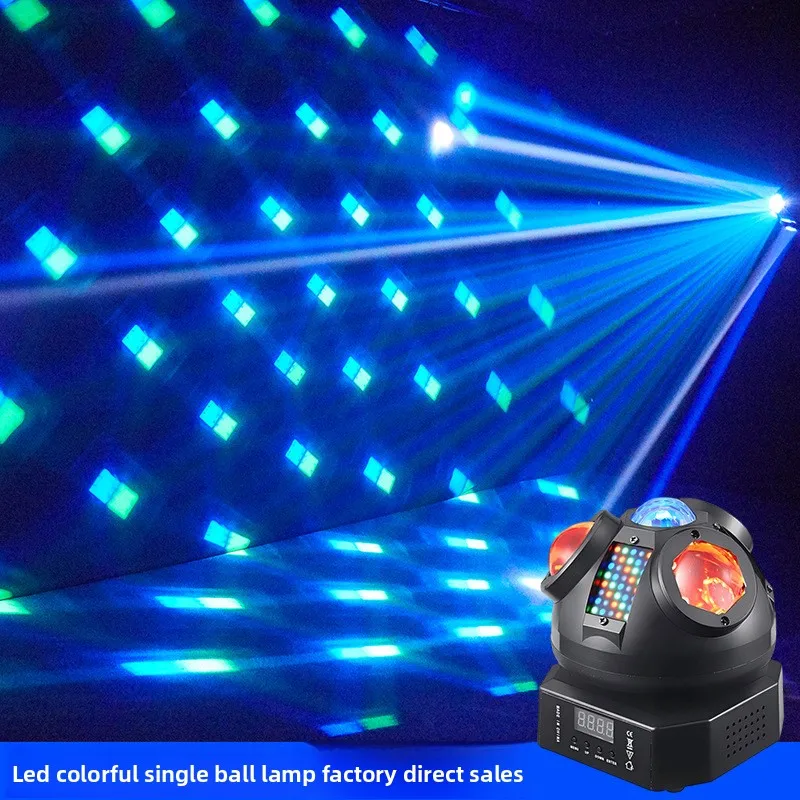 New Symphony Single Ball Three-in-One LED Magic Ball Light KTV Bar Live Room Stage Atmosphere Rotating Lanterns Cross-border