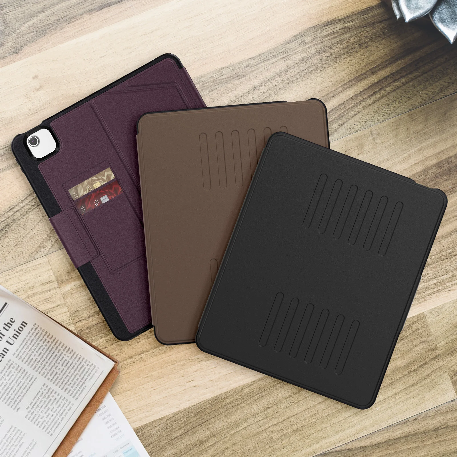 Funda inteligente resistente para iPad Pro Air 13 2024, A2925, A2926, A3007, A2898, A2903, A2904, soporte magnético multiángulo, cubierta de lujo, ranura para bolígrafo