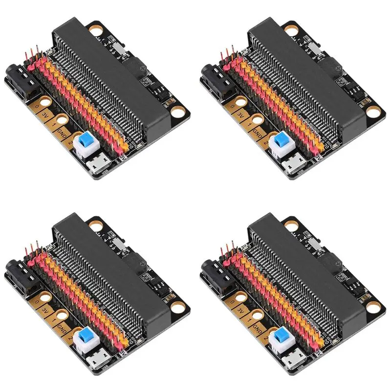 

Плата расширения 4X Micro-Bit IOBIT V2.0 с адаптером-щитом и зуммером для BBC Micro:Bit Kids's Python-ABIU