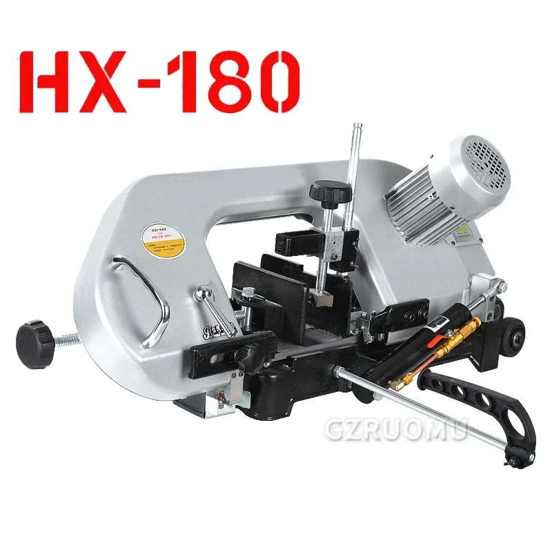 HX-180 250W Portable Band Saw Removable Alloy Steel Base Cordless Band Saw Cutting Capacity Hand Held For Metal Wood