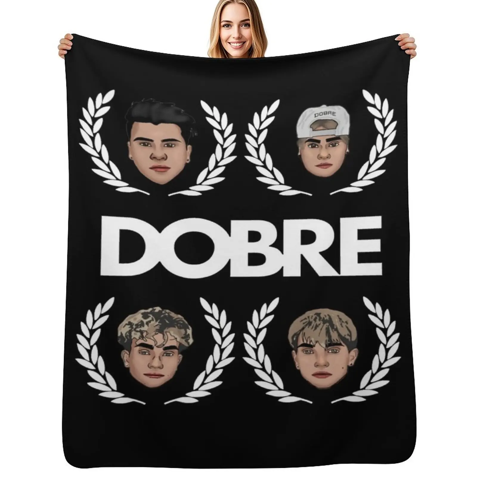 

Dobre Brother Twins Merch Throw Blanket Soft Plaid Blankets Sofas Of Decoration Soft Plush Plaid decorative Blankets