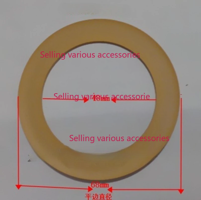 2PCS Oil-free Air Compressor Accessories Piston Rings Leather Bowl